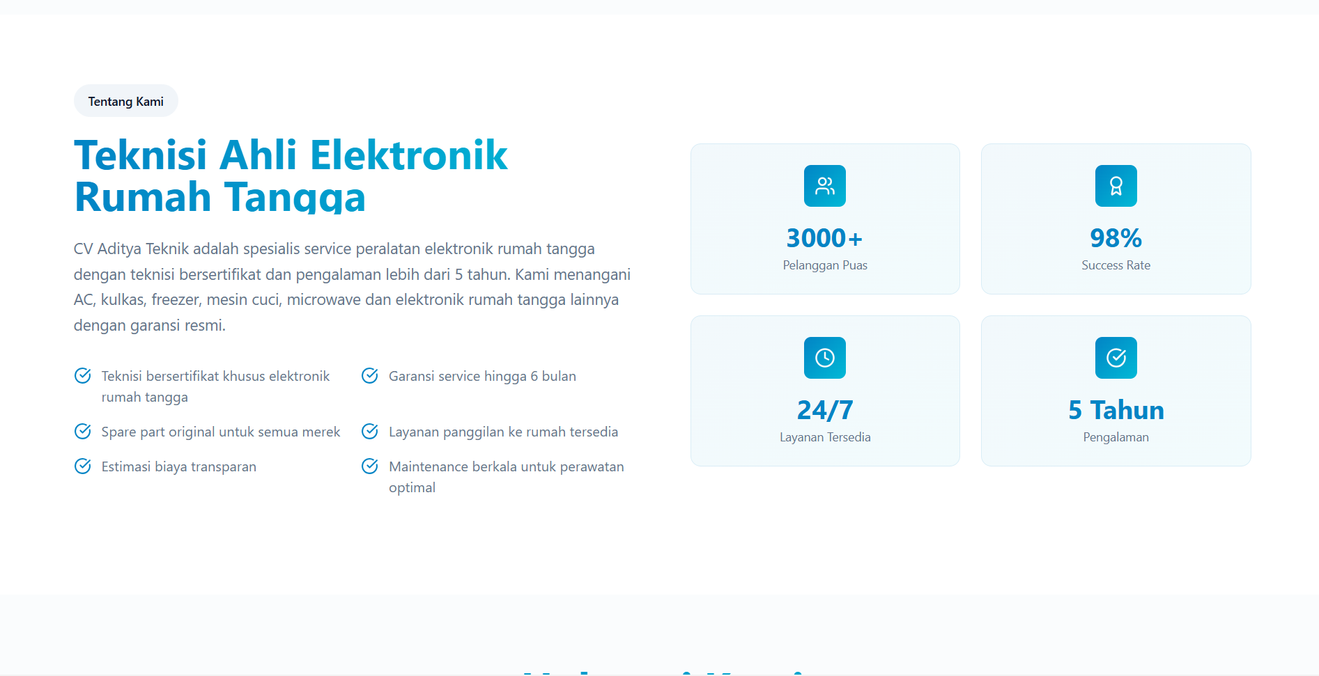 Dashboard: Tabel real-time